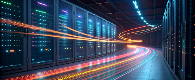 Przepływ danych w data center.
